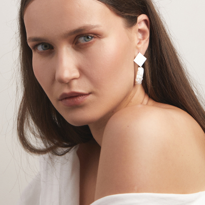 PLATTITUDE Rombe Lush Earrings